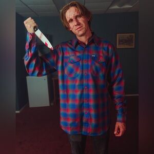 DIXXON FLANNEL - CHUCKY Flannel Shirt - Mens L - Horror Series